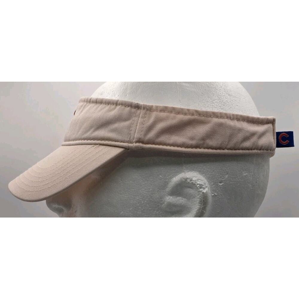 Genuine Chicago Cubs Pink Visor 47 Brand MLB Red C Logo Hook And Loop Strap - Picture 6 of 10